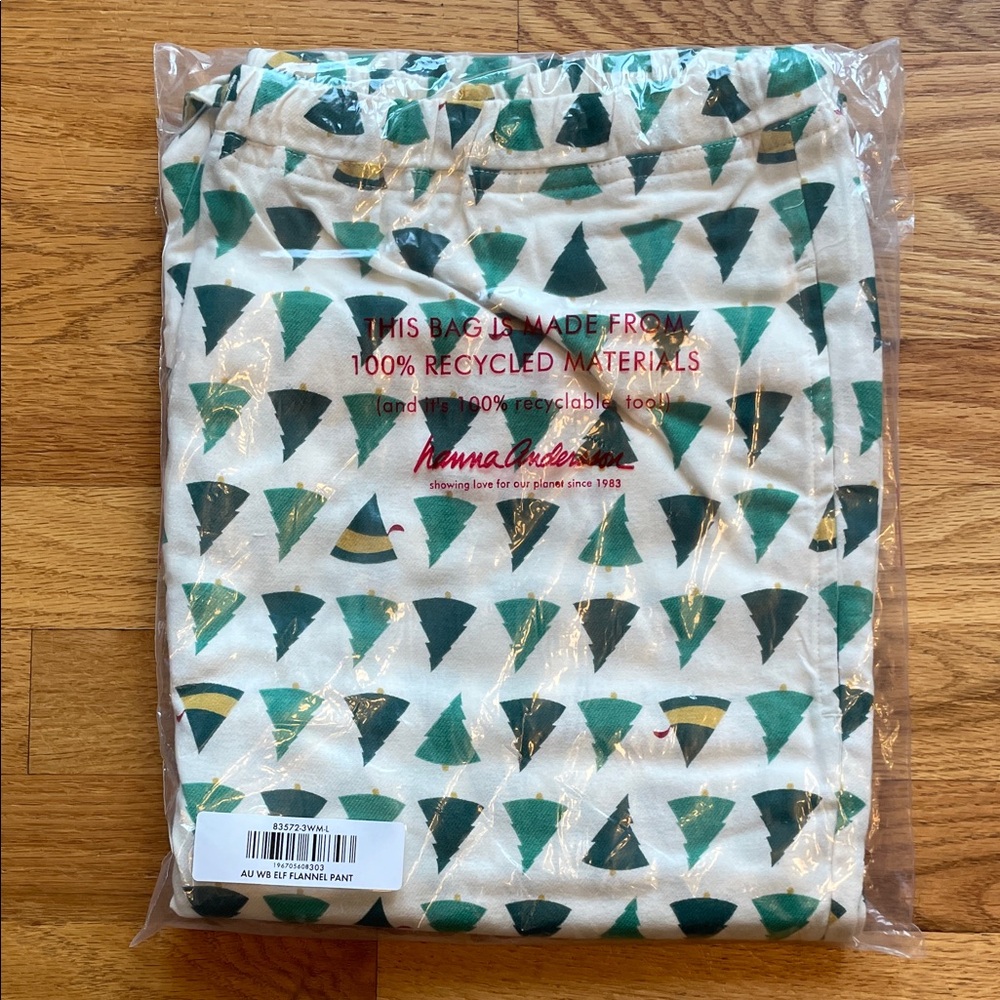 Hanna Andersson Adult Warner Bros™ Discovery Elf Flannel Pajama Pants - Unisex L